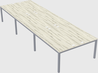Shared rectangular desk