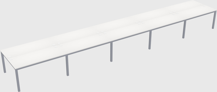 Shared rectangular desk