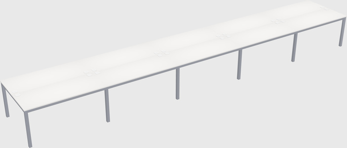 Shared rectangular desk
