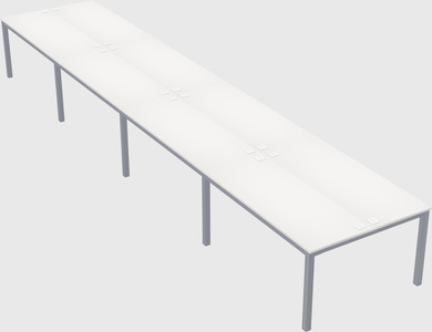 Shared rectangular desk