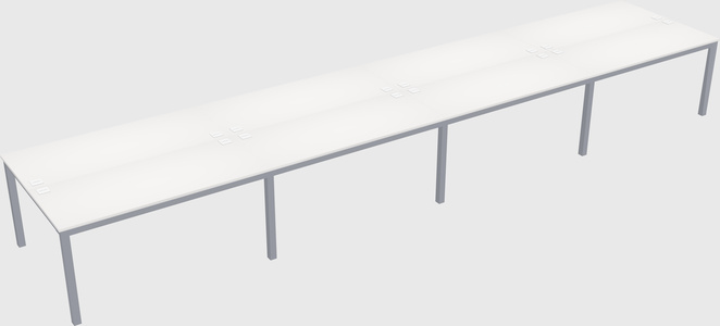 Shared rectangular desk