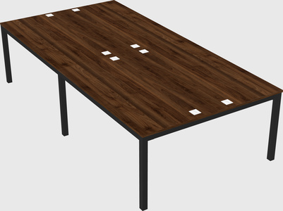 Shared rectangular desk