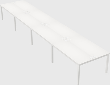 Shared rectangular desk