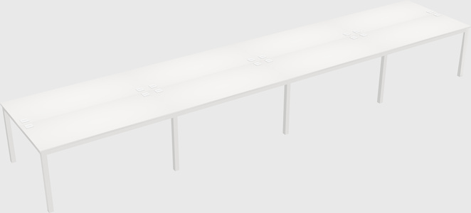 Shared rectangular desk