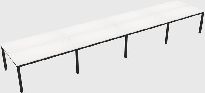 Shared rectangular desk