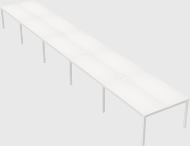Shared rectangular desk