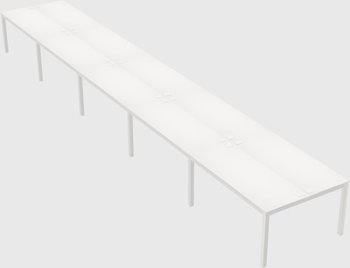 Shared rectangular desk