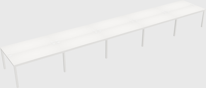 Shared rectangular desk