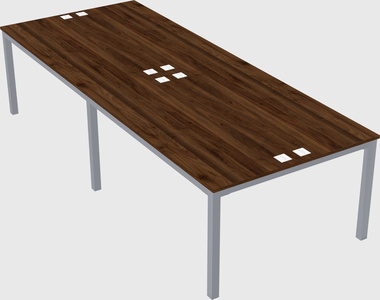 Shared rectangular desk