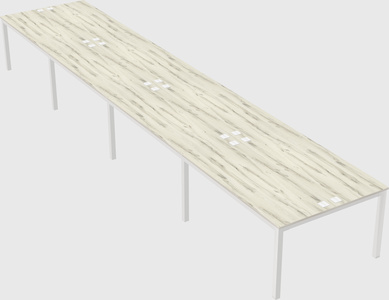 Shared rectangular desk