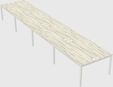 Shared rectangular desk