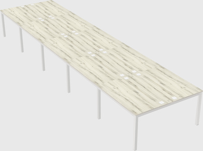 Shared rectangular desk