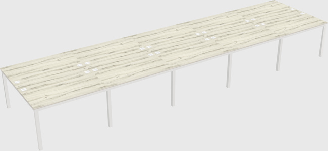 Shared rectangular desk