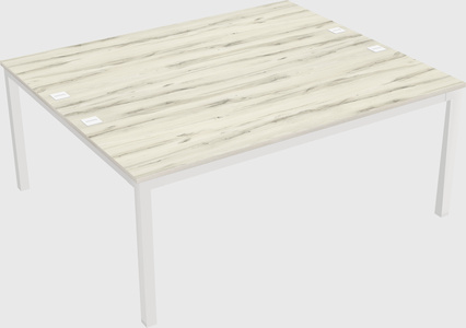 Shared rectangular desk
