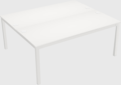 Shared rectangular desk