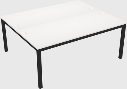 Shared rectangular desk
