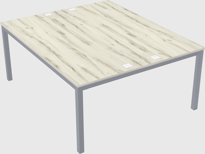 Shared rectangular desk