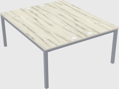 Shared rectangular desk