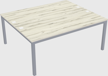 Shared rectangular desk