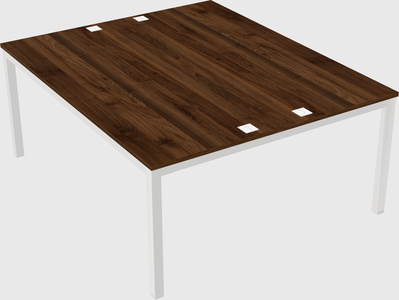 Shared rectangular desk
