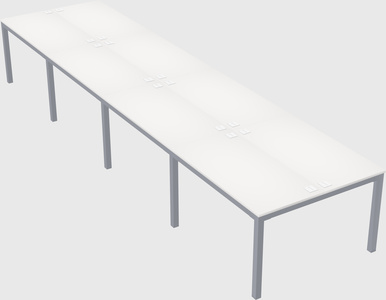 Shared rectangular desk