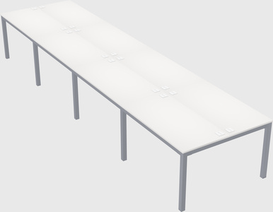 Shared rectangular desk