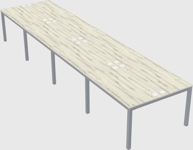 Shared rectangular desk