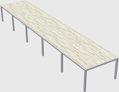 Shared rectangular desk