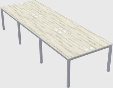 Shared rectangular desk