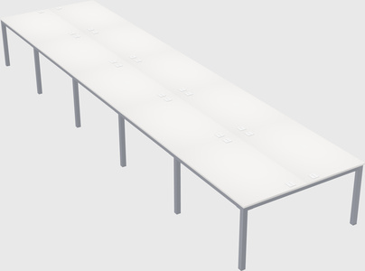Shared rectangular desk