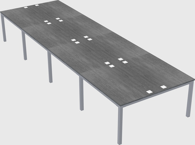 Shared rectangular desk