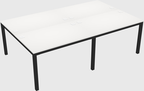 Shared rectangular desk