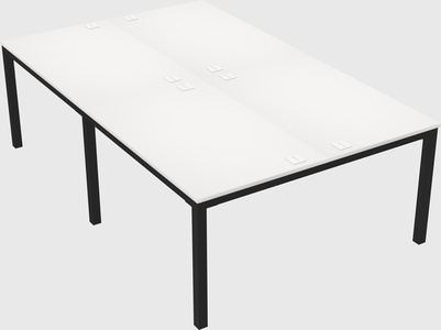 Shared rectangular desk