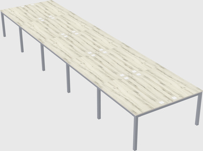 Shared rectangular desk