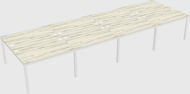 Shared rectangular desk