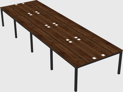 Shared rectangular desk