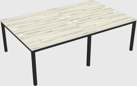 Shared rectangular desk