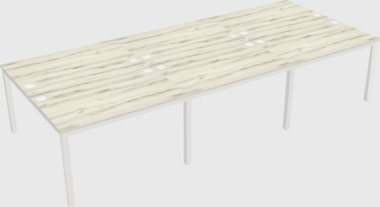 Shared rectangular desk