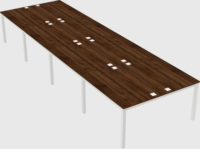 Shared rectangular desk
