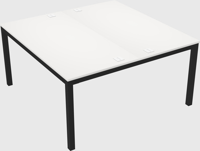 Shared rectangular desk