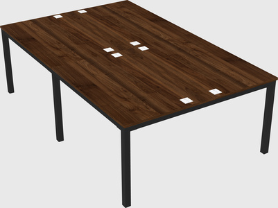 Shared rectangular desk