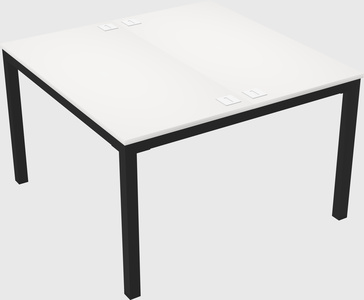 Shared rectangular desk