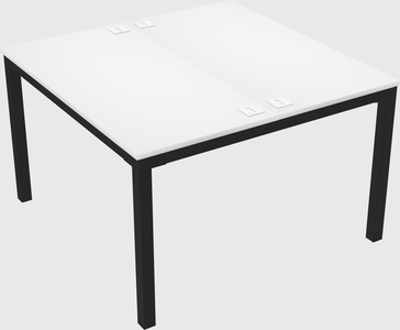 Shared rectangular desk