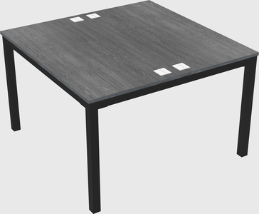 Shared rectangular desk