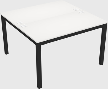 Shared rectangular desk