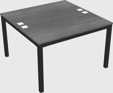 Shared rectangular desk