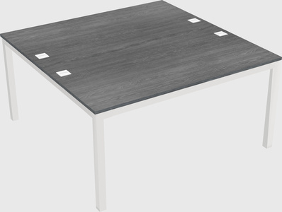 Shared rectangular desk