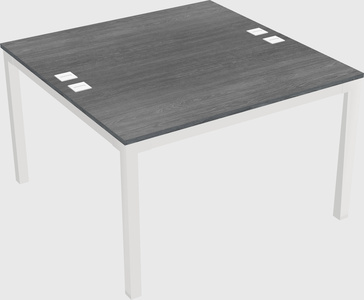 Shared rectangular desk