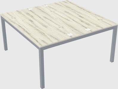 Shared rectangular desk