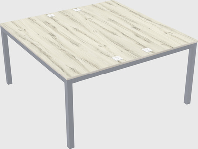 Shared rectangular desk
